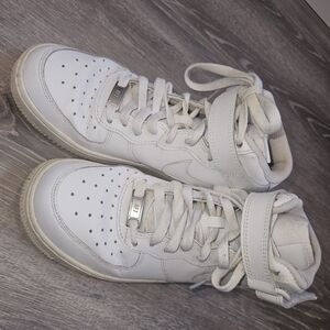 Kids' Classic White High-Top Sneakers